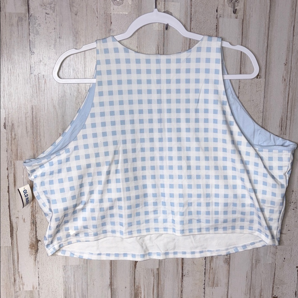 Old Navy Blue and White Checkered Bra Size 4X NWT! - Picture 8 of 14